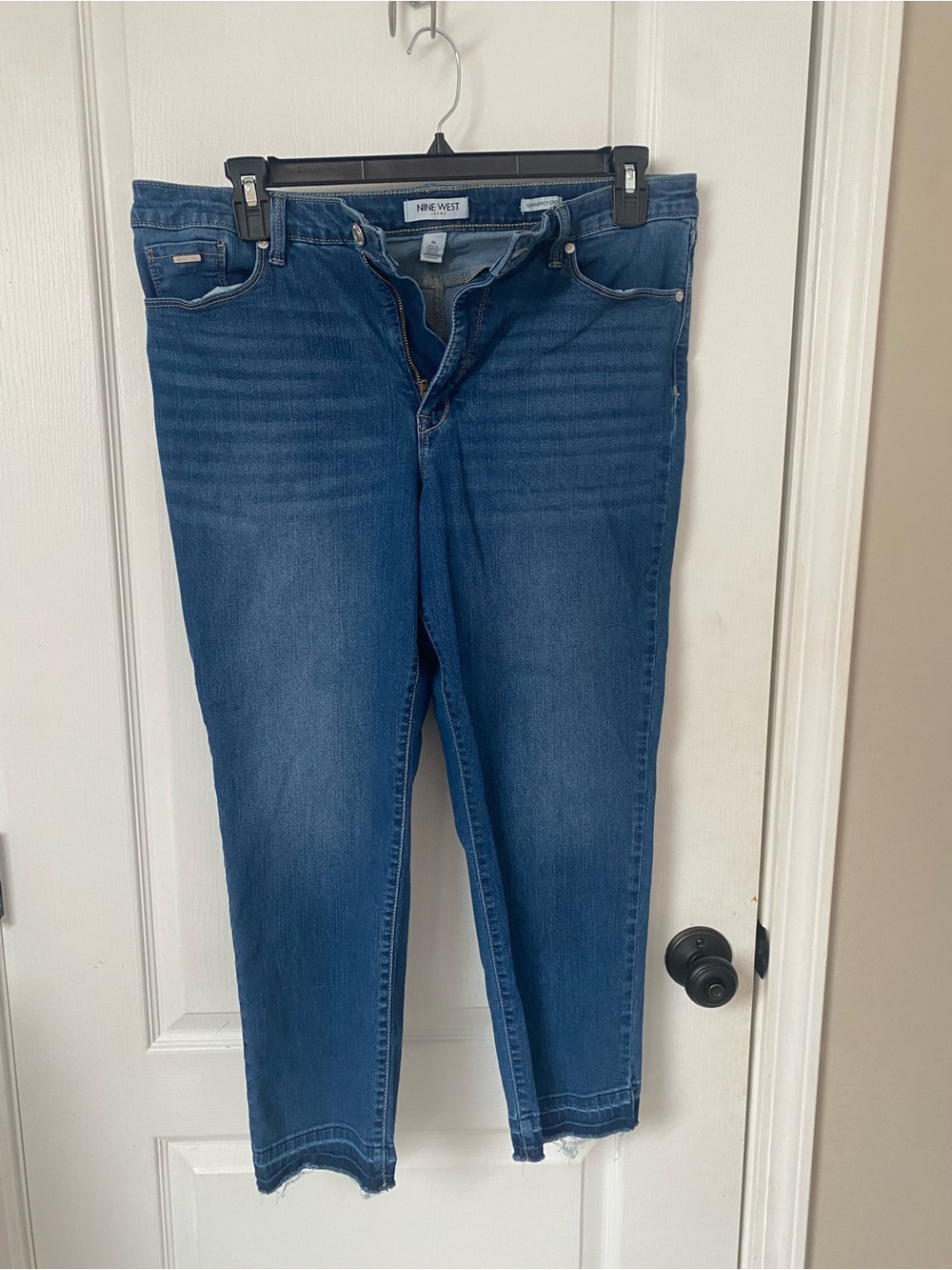 Nine West Midnight Blue Cropped Skinny Jeans